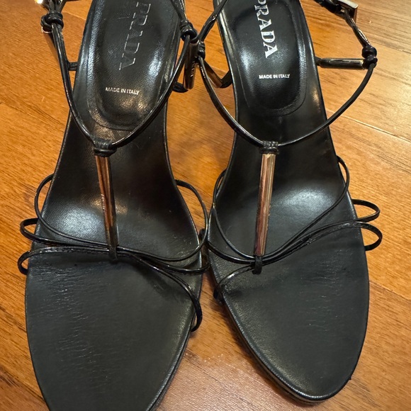 Prada Elegant Black Women's Sandals - Picture 1 of 11